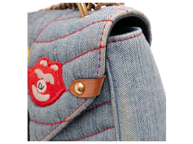Louis Vuitton Azul Edición Limitada Parches de Denim New Wave Cadena MM - vista 9