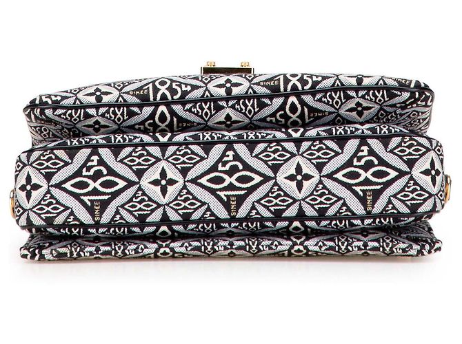 Pochette Metis Jacquard Monogram Nero Dal 1854 Louis Vuitton - vista 3