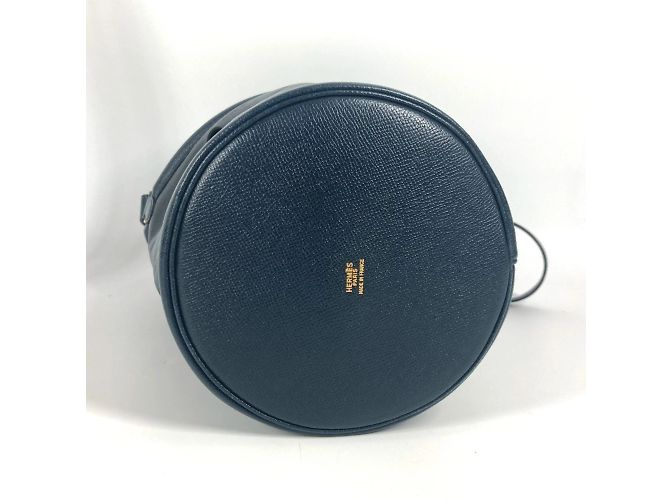 Hermès Borsa a tracolla con frange e nappine Manjoir HERMES Blu navy - vista 5