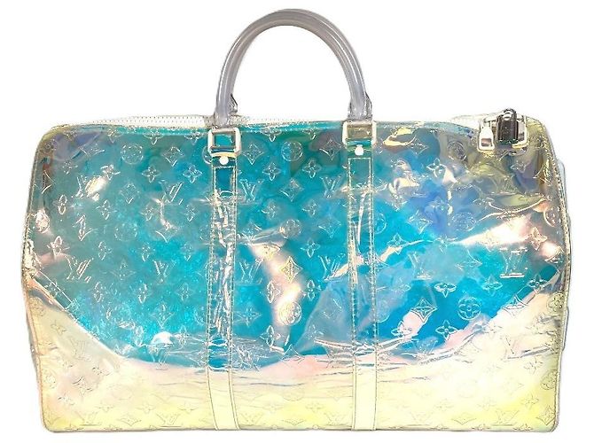 Borsa da viaggio Keepall Bandoulière 50 Monogram Prism Louis Vuitton - vista 2