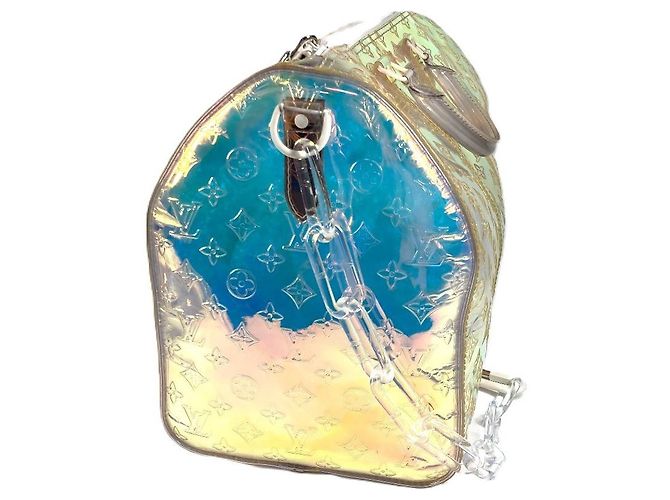 Borsa da viaggio Keepall Bandoulière 50 Monogram Prism Louis Vuitton - vista 4