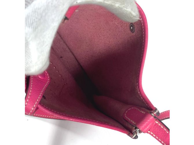 Borsa a tracolla Evelyne TPM 16 di Hermès Rosa - vista 15