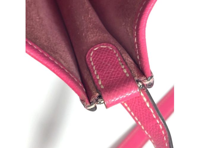 Borsa a tracolla Evelyne TPM 16 di Hermès Rosa - vista 16