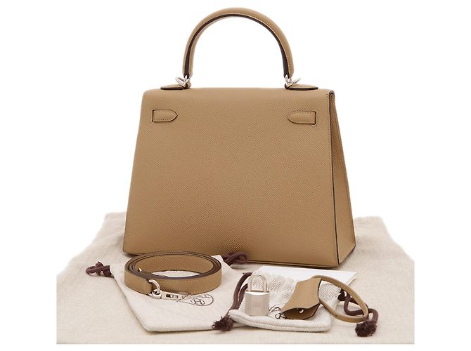 Sac à main Hermès Kelly 25 Beige - vue 2