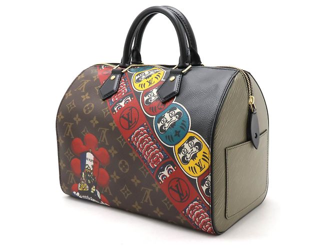 Borsa a mano Speedy 30 Monogram Epi Louis Vuitton Marrone - vista 2