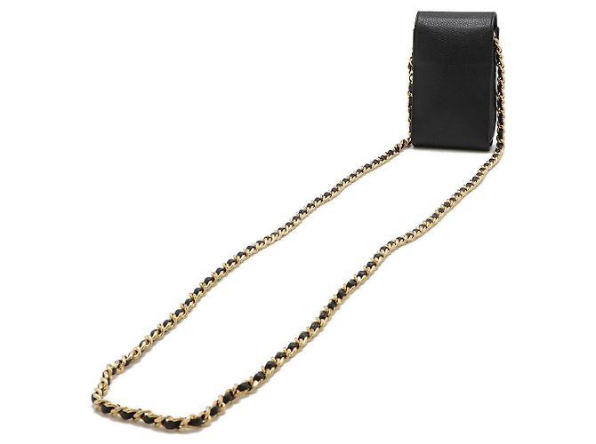 Borsa a spalla in pelle caviar Chanel con catena Nero - vista 2