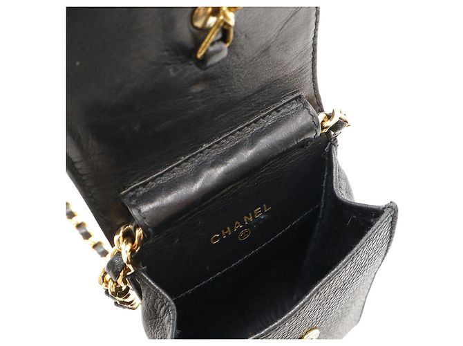 Borsa a spalla in pelle caviar Chanel con catena Nero - vista 5