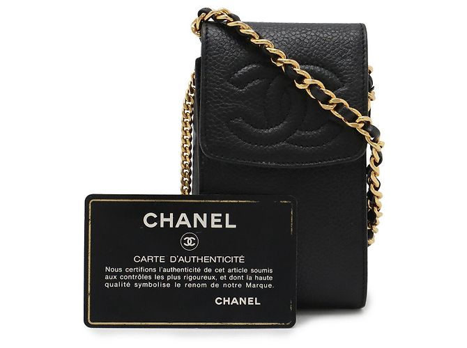 Borsa a spalla in pelle caviar Chanel con catena Nero - vista 8