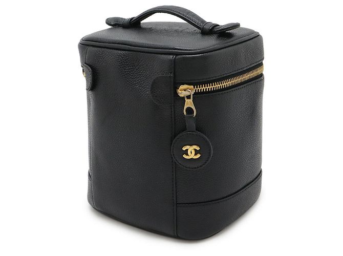 Pochete Cosmética Vanity em Couro Caviar Chanel Preto - vista 2