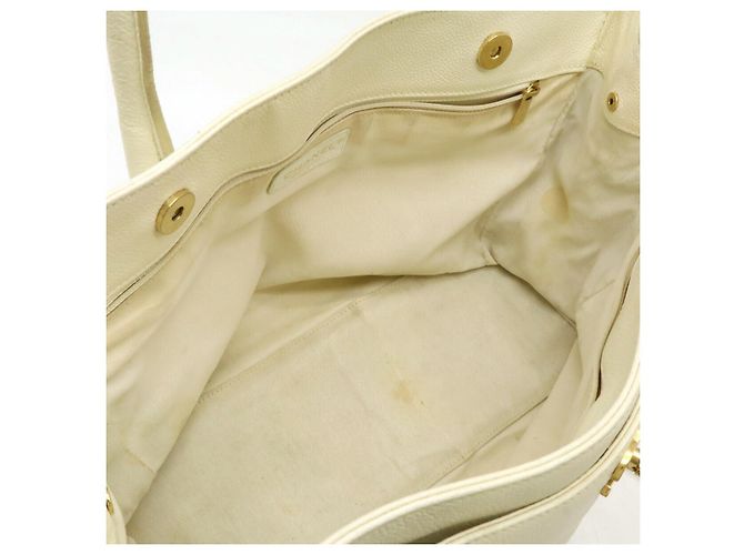 Executive Bolso Tote de la Línea Ejecutiva de Chanel Castaño Beige - vista 7