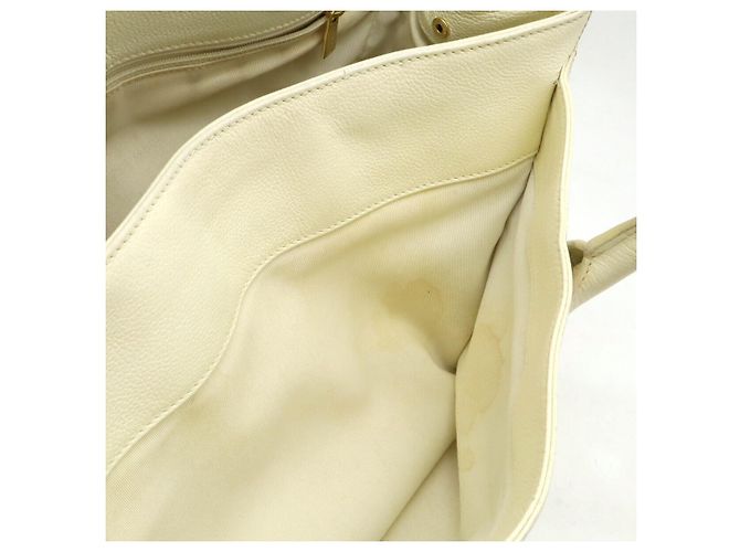Executive Bolso Tote de la Línea Ejecutiva de Chanel Castaño Beige - vista 8