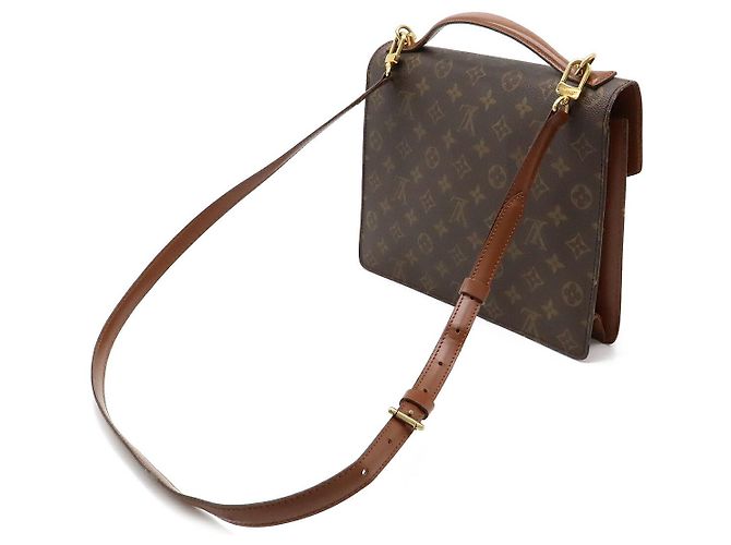 Borsa Monceau 28 Monogramma Louis Vuitton Marrone - vista 2