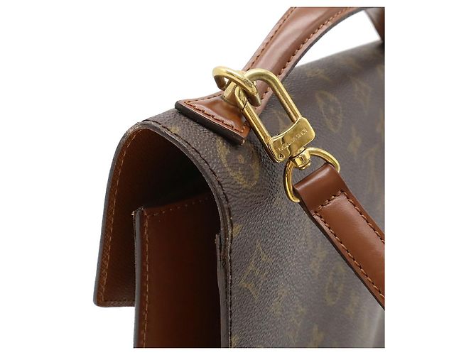 Borsa Monceau 28 Monogramma Louis Vuitton Marrone - vista 5