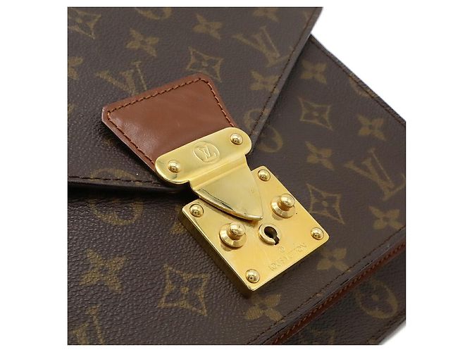 Borsa Monceau 28 Monogramma Louis Vuitton Marrone - vista 9