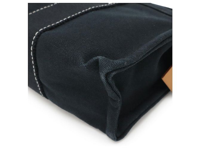 Pochette Doaville in tela Hermès Nero - vista 3