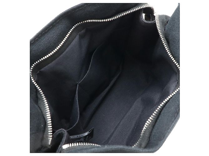 Pochette Doaville in tela Hermès Nero - vista 5