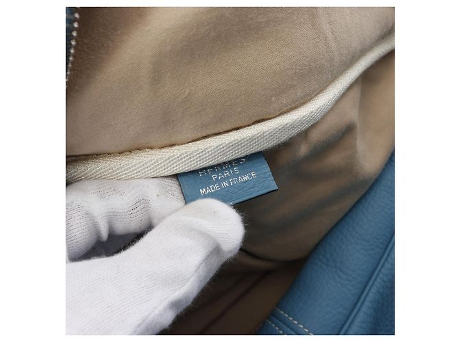 Bolso Boston de cuero Victoria 50 de Hermès Azul - vista 3