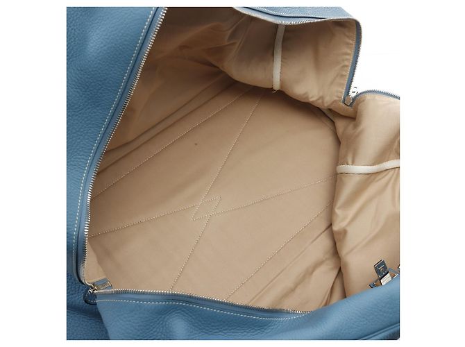 Bolso Boston de cuero Victoria 50 de Hermès Azul - vista 9