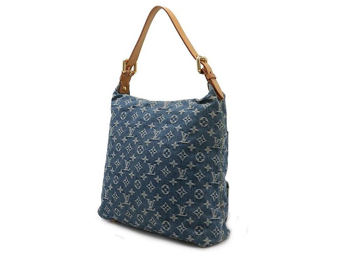 Bolsa GM em denim Monogram Louis Vuitton Azul - vista 2