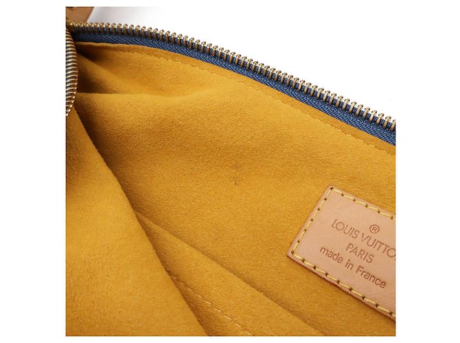 Bolsa GM em denim Monogram Louis Vuitton Azul - vista 7