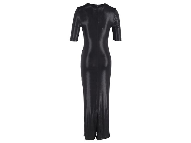 Autre Marque Vestido fruncido Abigail en poliéster negro de Rotate Birger Christensen - vista 3