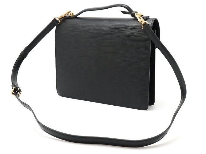 Borsa Monceau Epi Louis Vuitton Nero - vista 2
