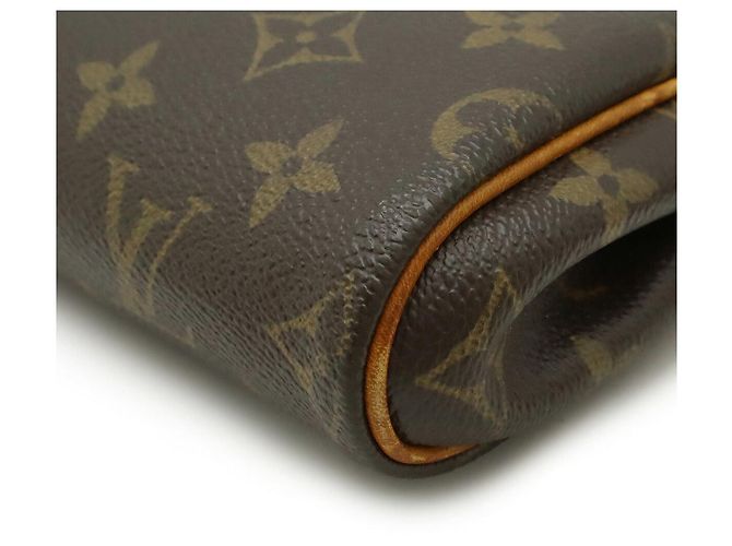 Pochette Eva Monogram Louis Vuitton Marron - vue 3