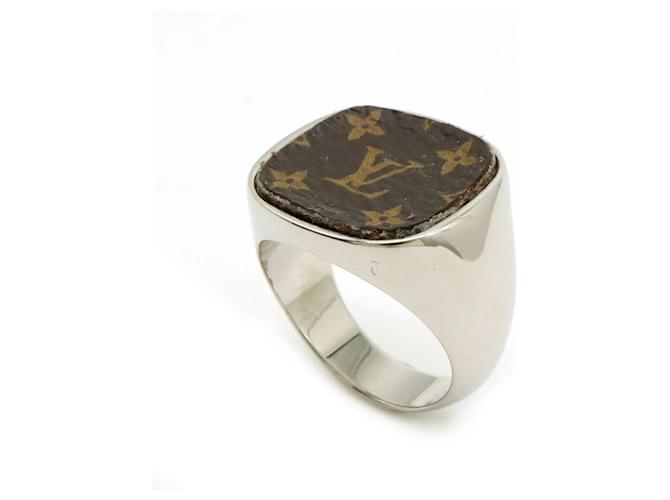 Anello con lucchetto Monogram Louis Vuitton Argento Metallico - vista 2