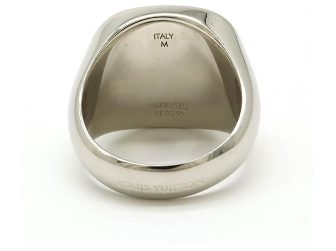 Anello con lucchetto Monogram Louis Vuitton Argento Metallico - vista 4