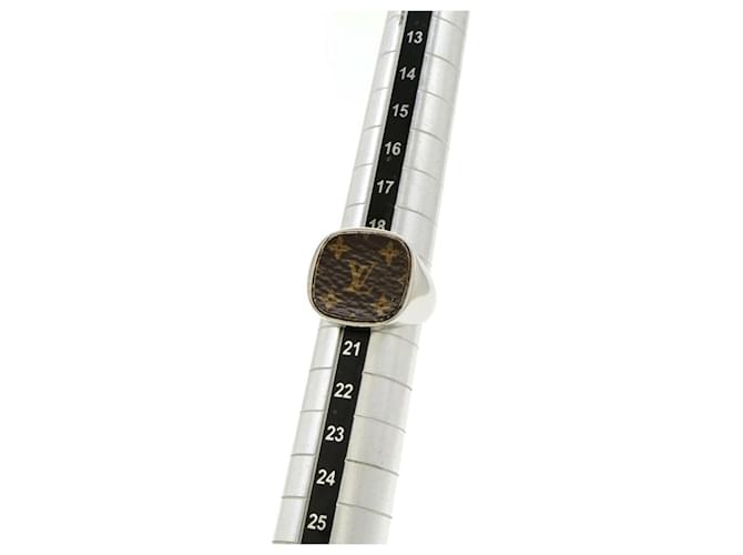 Anello con lucchetto Monogram Louis Vuitton Argento Metallico - vista 5