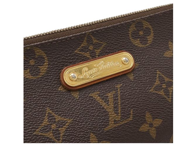 Clutch Eva Monogram Louis Vuitton Marrone - vista 4