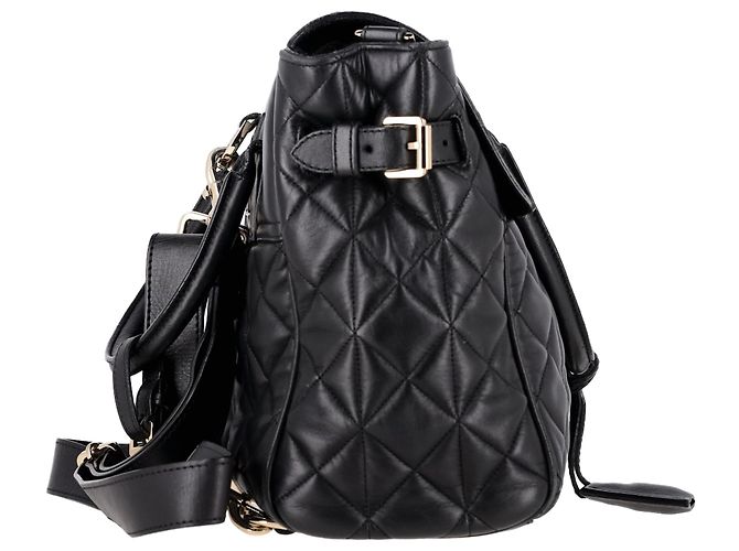Mulberry Medium Cara Delevingne Quilted Convertible Backpack in Black Leather - view 2