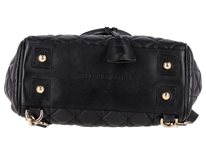 Mulberry Medium Cara Delevingne Quilted Convertible Backpack in Black Leather - view 4