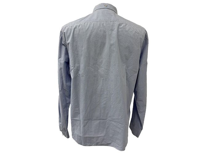 Camicia a maniche lunghe in cotone a quadri Brit di Burberry in blu Blu chiaro - vista 3