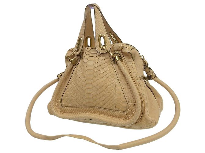 Chloé Sac à main Paraty en cuir python Chloe - vue 2