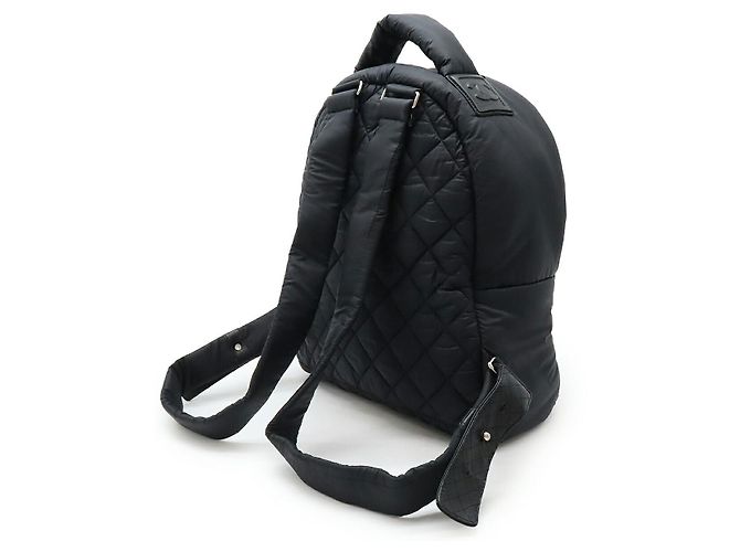 Zaino Cocoon in nylon e pelle nera di Chanel Nero - vista 2