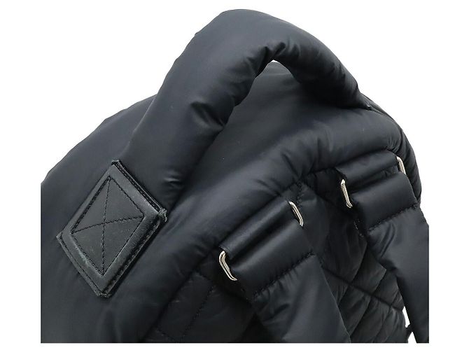 Zaino Cocoon in nylon e pelle nera di Chanel Nero - vista 4