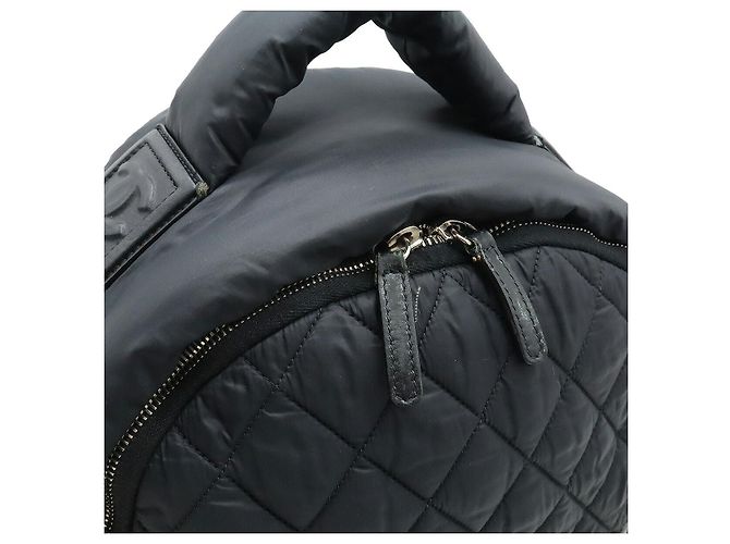 Zaino Cocoon in nylon e pelle nera di Chanel Nero - vista 6
