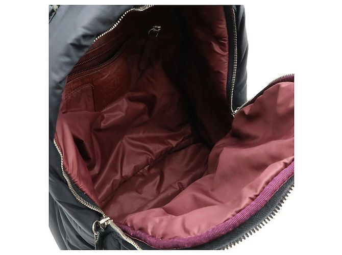 Zaino Cocoon in nylon e pelle nera di Chanel Nero - vista 7