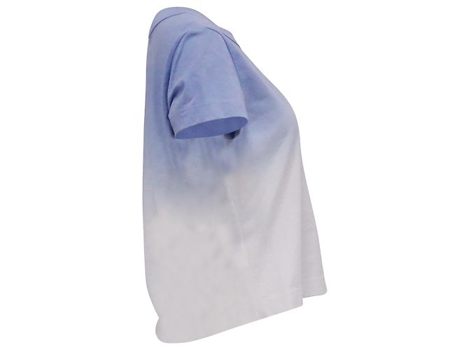Camiseta de algodón azul claro con logo T bordado en ombré de Alexander Wang. - vista 3