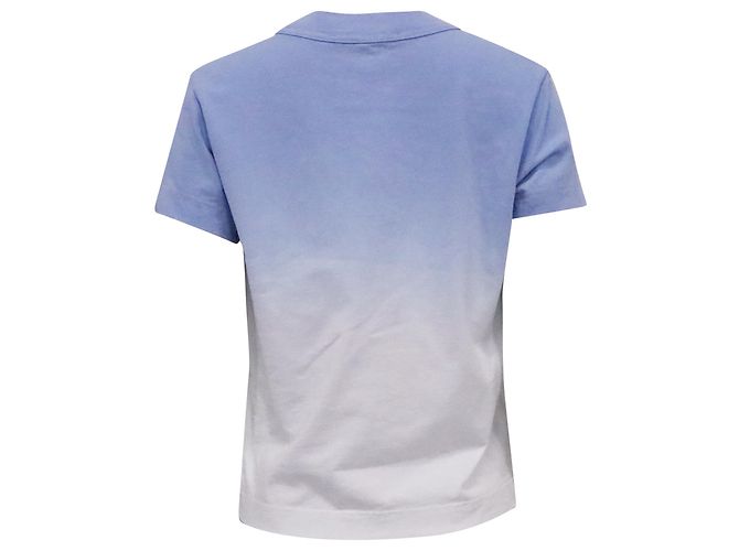 Camiseta de algodón azul claro con logo T bordado en ombré de Alexander Wang. - vista 4