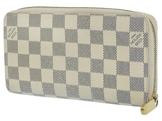Portafoglio Zippy Damier Azur Louis Vuitton Marrone - vista 2