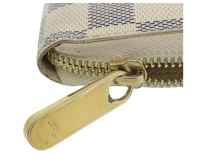 Portafoglio Zippy Damier Azur Louis Vuitton Marrone - vista 5