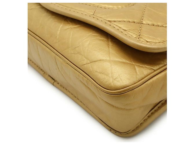 Borsa a Spalla in Pelle Chanel D'oro Metallico - vista 3