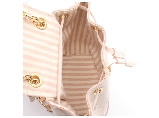 Noe Louis Vuitton Nano Noé Leder Rucksack Pink - Ansicht 2