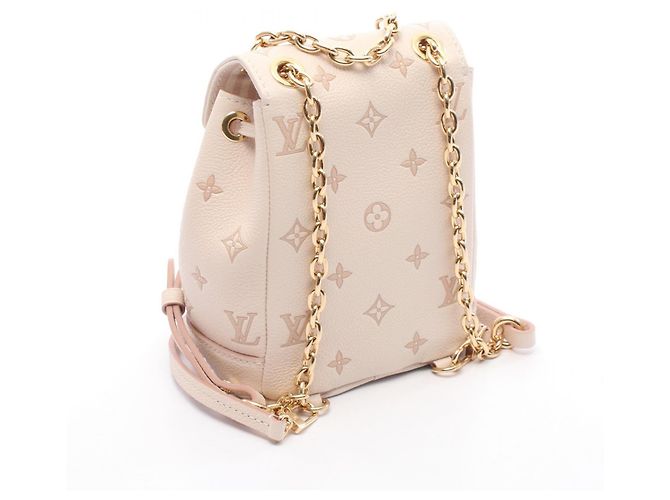 Noe Louis Vuitton Nano Noé Leder Rucksack Pink - Ansicht 4