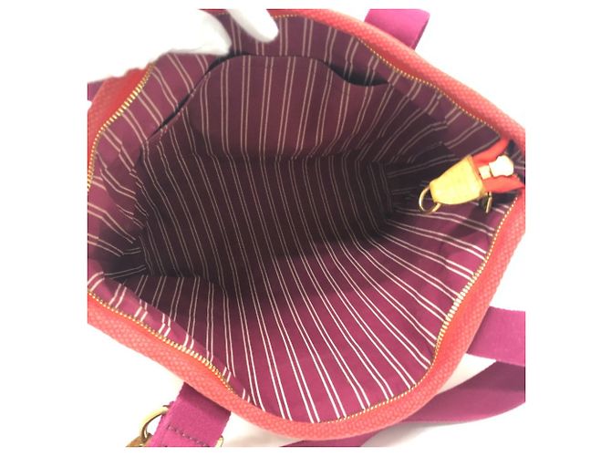 Louis Vuitton Antigua Cabas MM Tasche Rot - Ansicht 10
