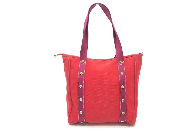 Louis Vuitton Antigua Cabas MM Tasche Rot - Ansicht 2