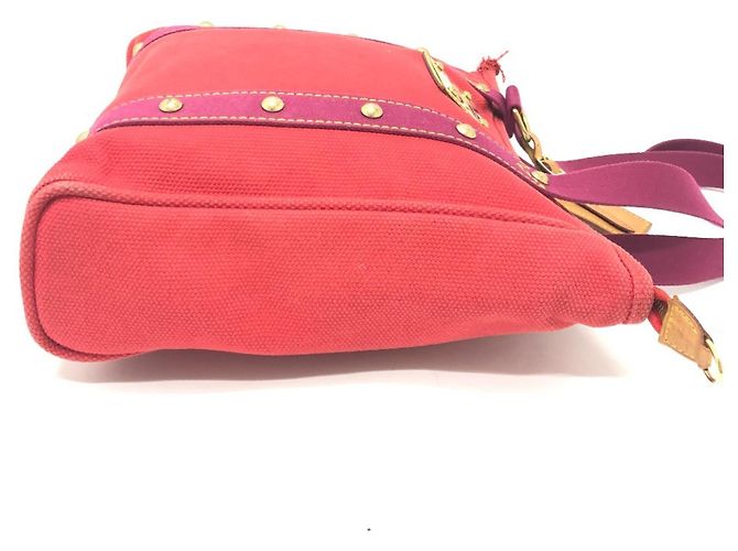 Louis Vuitton Antigua Cabas MM Tasche Rot - Ansicht 4