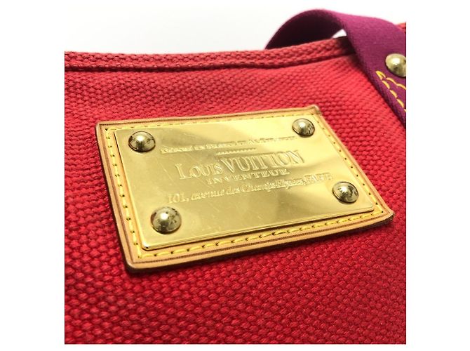 Louis Vuitton Antigua Cabas MM Tasche Rot - Ansicht 7
